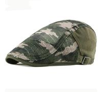AAIXXIZAO Men'S Beret Hat Berets Mesh Cap Sun Hats For Men Women Camouflage Flat Cap Beret Hat Male Female Adjustable Beret Cap 55-60Cmadjustable Armygreen