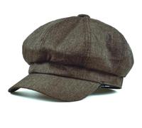 AAIXXIZAO Men'S Beret Hat Berets Women Hat Vintage Octagonal Beret Cap Men Women Beret Breathable Linen Flat Cap Artist Painter Hat 56-58Cm Coffee