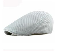AAIXXIZAO Men'S Beret Hat Cap For Men Beret Breathable Mesh Cap Men Women Sun Hat Adjusted Flat Cap Beret Hat 56-61Cmadjustable Whiteelastic