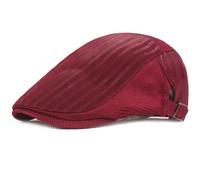 AAIXXIZAO Men'S Beret Hat Men Women Berets Mesh Cap Sun Hat Vintage Flat Caps For Men Artist Painter Beret Hat Retro Male Female Beret Caps 55-60Cmadjustable Red