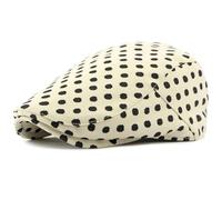 AAIXXIZAO Men'S Beret Hat Men Women Retro Floral Artist Painter Beret Hat Adjustable Flat Cap Male Female Beret Caps 55-60Cmadjustable Beigedots