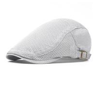 AAIXXIZAO Men'S Beret Hat Mens Beret Women Breathable Mesh Flat Cap Artist Painter Beret Hat Male Female Octagonal Beret Cap 55-60Adjustable Flatlightgrey