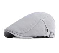 AAIXXIZAO Men'S Beret Hat Mens Beret Women Sun Hat Artist Painter Beret Hat Breathable Mesh Beret Cap Male Female Adjust Flat Cap 55-60Cmadjustable Lightgrey