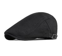 AAIXXIZAO Men'S Beret Hat Mens Beret Women Sun Hat Artist Painter Beret Hat Breathable Mesh Beret Cap Male Female Adjust Flat Cap 55-60Cmadjustable Black