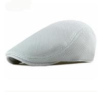 AAIXXIZAO Men'S Beret Hat Mens Berets Breathable Sun Hat Caps For Men Women Solid Mesh Beret Cap Male Female Flat Cap Beret Hats 55-60Cmadjustable Style1White