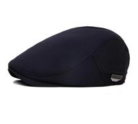 AAIXXIZAO Men'S Beret Hat Mens Berets Women Hat Sun Cap Solid Artist Painter Beret Hat Male Female Flat Cap Adjustable Beret Cap 55-60Cmadjustable 759Navyblue