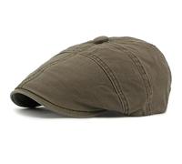 AAIXXIZAO Men'S Beret Hat Mens Berets Women Solid Artist Painter Beret Hat Male Female Octagonal Flat Cap Unisex Adjustable Cotton Beret Cap 55-59Cmadjustable Armygreen