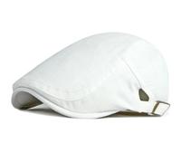 AAIXXIZAO Men'S Beret Hat Sun Hat Caps For Men Women Flat Cap Vintage Artist Painter Beret Hat Male Female Beret Cap 55-60Cmadjustable Style1White