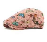 AAIXXIZAO Men'S Beret Hat Women Berets Caps For Women Retro Artist Painter Beret Hat Flat Cap Ladies Butterfly Beret Cap 55-59Cmadjustable Sidebucklepink