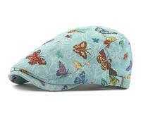 AAIXXIZAO Men'S Beret Hat Women Berets Caps For Women Retro Artist Painter Beret Hat Flat Cap Ladies Butterfly Beret Cap 55-59Cmadjustable Sidebuckleblue