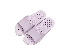 AAIXXIZAO Soft Soled Thick Soled Bathroom Slippers For Couples Taking A Shower In The Bathroom 36-37 Shallow Purple