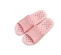 AAIXXIZAO Soft Soled Thick Soled Bathroom Slippers For Couples Taking A Shower In The Bathroom 38-39 Pink1