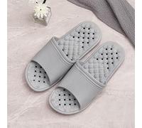 AAIXXIZAO Soft Soled Thick Soled Bathroom Slippers For Couples Taking A Shower In The Bathroom 40-41 Grey