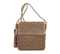 AAIXXIZAO Straw Bag Shoulder Bag Straw Crossbody Purse Handmade Casual Fashion Simple Flap Pocket Hollow-Out For Seaside Holiday Khaki