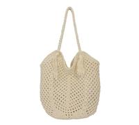 AAIXXIZAO Straw Bag Straw Tote Bag Mesh Women Woven Shoulder Purse Large Clutch Purse Solid Color Hobo Bag For Vacation Travel Beige