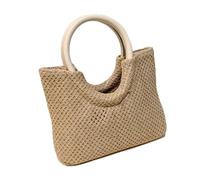 AAIXXIZAO Straw Bag Women Fashion Top-Handle Bags Open Universal Straw Hobo Bag Large Capacity Travel Daily Casual Beige