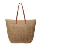 AAIXXIZAO Straw Bag Women Straw Woven Tote Bags For Women Large Beach Handmade Shopping Bag Rattan Weaving Shoulder Bag Female Straw Handbag Khaki