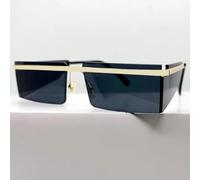 AAIXXIZAO Sunglasses For Men Women'S Square Sunglasses Men Protection Eyewear For Ladies Gold-Black