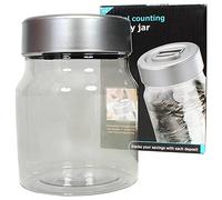 AAJ Digital Coin Counter Jar with LCD Display - Track Your Savings Progress Instantly - Electronic Money Bank for Kids Adults - Large Capacity Automatic Piggy Bank