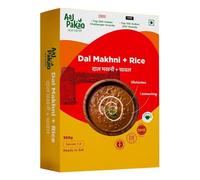 Aaj Pakao - Dal Makhani + Steamed Rice Meal | Ready to Eat | 350gms | Serves 1-2 | Just Heat & Eat | Ready in 5 Mins | No Preservatives, No Artificial Flavors or Colors | Pack of 1