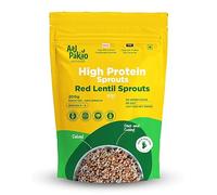 Aaj Pakao - Dehydrated Masoor Sprout/Red Lentils | 200gms Makes 600gms | Serves 5-6 | Ready to Cook | Great for Salads, Stir-fries, and Sandwiches | 1 Pack, 200gms