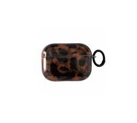 aaknhen Leopard Cheetah Print Case for AirPods Pro 1st Generation 2019 with Keychain Tortoiseshell Animal Pattern Brown Cases with Lock for Girls Women Men(for AirPods Pro,Tortoise)