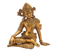 Aakrati Devyom Brass Murti of Lord Indra Dev Length 6 inches Height 6 inches Vastu Remedy FengShui