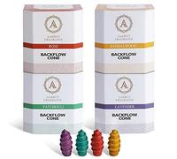 Aakriti Backflow Incense Cones Natural Handwork Scents Waterfall Incense Rose, Sandalwood,Patchoul,Lavender for Backflow Incense Natural for Meditation,Aromatherapy & Yoga -100 pcs (Screw)…