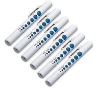 aaksh 555 6-Pack Disposable Medical Pen Torch Lights with Pupil Gauge | Medical Examination & Clinical Use | LED Penlight for Nurses, Doctors, First Aid |Light for Eye.