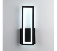 AALIN Indoor Wall Lights, 17W LED Wall Light Indoor Wall Wash Lights Modern Wall Lamp for Bedroom Hallway Kitchen Restaurant (White, Black)