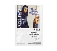 Aaliyah - Age Ain't Nothing But A Number Canvas Poster Wall Art Decor Print Picture Paintings for Living Room Bedroom Decoration 24x36inch(60x90cm)
