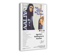 Aaliyah - Age Ain't Nothing But A Number Canvas Poster Wall Art Decor Print Picture Paintings for Living Room Bedroom Decoration 16x24inch(40x60cm)
