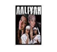 Aaliyah Anti Splash Art Posters Living Room And Bedroom Hanging Paintings Suitable for Multiple Scenarios No Need for Punching Easy to Install Suitable for Gifts And Personal UseUnframe-style16x24inch