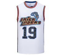 Aaliyah Jersey 19 Bricklayers MTV Rock N Jock Basketball Jersey, White, Medium