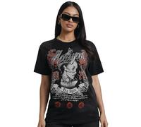 Aaliyah Womens T Shirts Graphic Tees Cropped & Non-Cropped Concert Tshirts, Aaliyah Black Vintage Wash, L