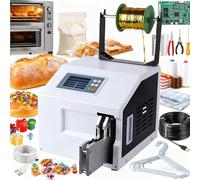 aallwwsso Automatic Twisting Machine, Commercial Bagging Machine, Two-In-One Strapping Machine - Intelligent Induction Bagging, For Bread/Toy Strapping, Strapping Diameter 5-30 Mm TypeA