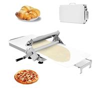 aallwwsso Dough Sheeter Machine,Dough Sheeter,Suitable For Baking,Croissants, And Puff Pastries,Thickness Adjustable From 0-25 Mm,Foldable Design,Ideal For Small Bakeries And Pizza Kitchens Model400