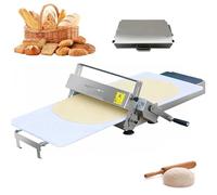 aallwwsso Folding Dough Sheeter Machine,Folding Dough Sheeter,Dough Sheeter Machine, 0-25mm Adjustable Thickness, Heavy Duty Fondant Roller For Bakery, Pizza, Pie Crust, Cookie Model400