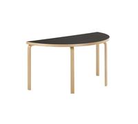 Aalto 96 Semi-Round Dining Table Black