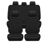 AALXF Car Seat Covers for VW ID.3 (E11 2019-2025 2026), Breathable Auto Cushion Protectors Airbag Compatible Full Set Front Rear Split Bench Interior Accessories SUV,Black- full set