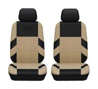 AALXF Car Seat Covers for VW ID.3 (E11 2019-2025 2026), Breathable Auto Cushion Protectors Airbag Compatible Full Set Front Rear Split Bench Interior Accessories SUV,Beige-Front row