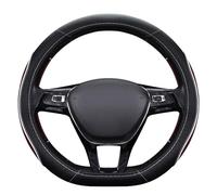 AALXF Car Steering Wheel Cover for Opel Insignia 2008-2023 2024 2025 A B,Anti-Slip Breathable Durable Steering Wheel Cover Leather,Steering Wheel Protector Car Accessories,C-white+black-D-shaped