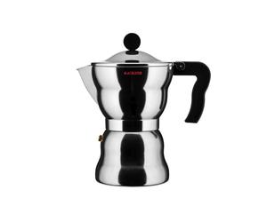AAM33 / 6 - Design Espresso Coffee Maker, Aluminum Body, Handle and Knob in Thermoplastic Resin, 6 Cups