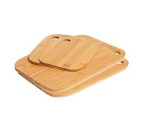AAMEN 2-Pack Bamboo Chopping Board, Natural Wooden Chopping Board