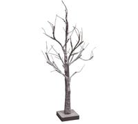 AAMEN 2ft Christmas Tree, Artificial White Birch Twig Tree With 24 Led