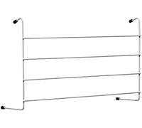 AAMEN 4-Bar Metal Radiator Airer with 2M Drying Space & Anti-Scratch End Caps - Perfect Clothes Drying Rack & Towel Rail, Ideal for Apartments & Small Homes