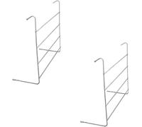 AAMEN 4 Bar Radiator Clothes Airer, Indoor Laundry Clothes Drying, Lightweight Portable Clothes Airer, Drying Rack Rail, Perfect Space for Hanging Towels & Clothes (Pack Of 2)