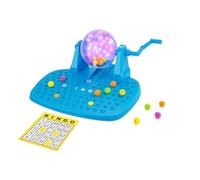AAMEN LED Bingo Machine with Light-Up Ball Selector, 90 Neon Balls, 18 Cards, Family Game Set, Ages 5+