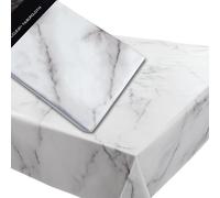 AAMEN Marble Wipe Clean Marble Print Wipeable Tablecloth Water Resistant Table Cover Rectangular Tablecloth