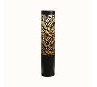 AAMEN Metal Leaf Solar Light Bollard, Outdoor LED Garden Lights, Bright White LED Light Solar Garden Light